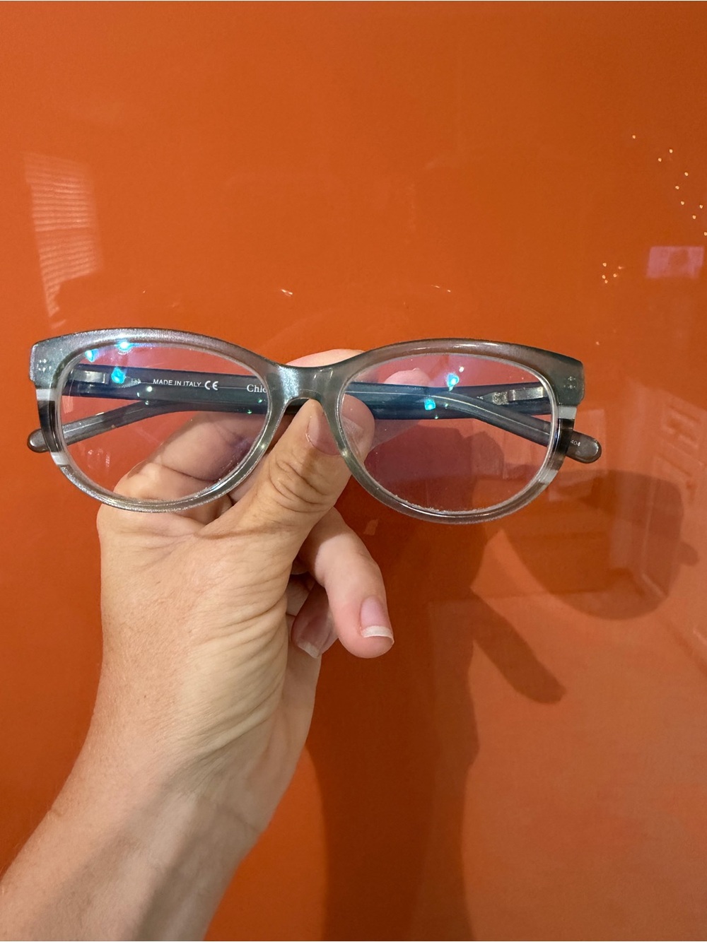 Chloe Gray Blue Eyeglasses